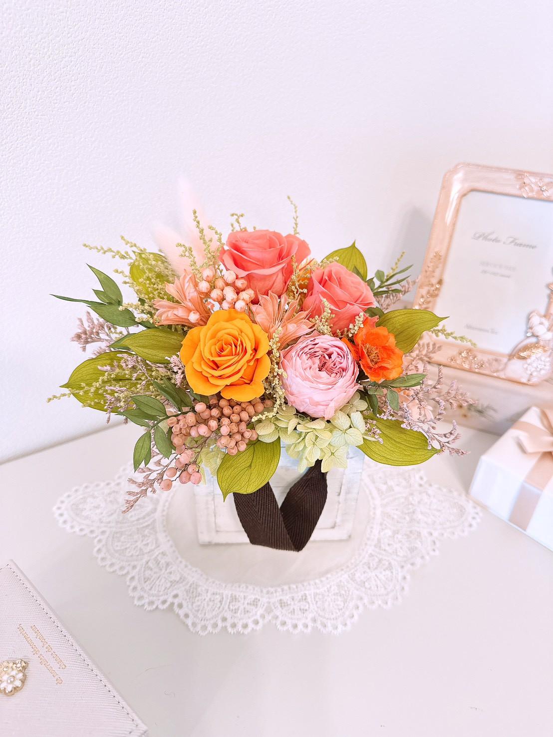 【母の日早割・早得】感謝を運ぶウッドキャリー ウッドボックス ギフト 結婚 記念日 新築 出産 長寿 祝い 春色 限定色 | 2枚目